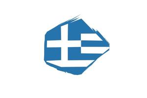Griechenland Flagge Design Illustration, einfach Symbol Flaggendesign mit elegant Konzept vektor