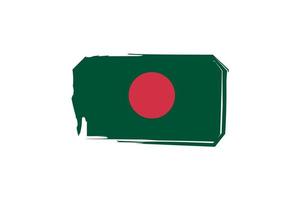 Bangladesch Flagge Design Illustration, Symbol Flagge Design mit elegant Konzept vektor