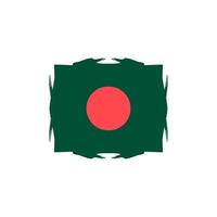 bangladesh flagga design illustration, ikon flagga design med elegant begrepp vektor