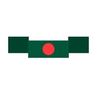 bangladesh flagga design illustration, ikon flagga design med elegant begrepp vektor