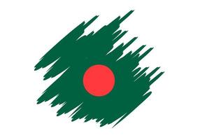 Bangladesch Flagge Design Illustration, Symbol Flagge Design mit elegant Konzept vektor