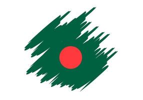 bangladesh flagga design illustration, ikon flagga design med elegant begrepp vektor