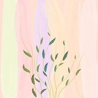 abstrakt Aquarell Blumen- Vektor Hintergrund