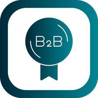 b2b vektor ikon design