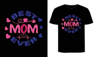 Mama Tag T-Shirt Design. glücklich Mütter Tag T-Shirt Design Vektor