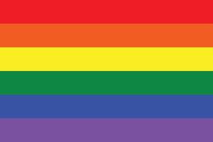 Stolz Flagge Illustration. lgbt Gemeinschaft Symbol im Regenbogen Farben. Vektor Hintergrund zum Ihre Design