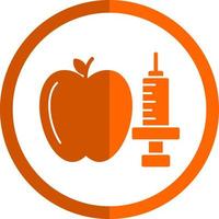 Vektor-Icon-Design für gentechnisch veränderte Lebensmittel vektor