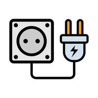 illustration vektor grafisk av elektricitet, åska, plugg ikon