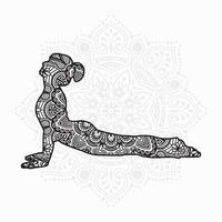 yogamandala. vintage dekorativa element. orientaliskt mönster, vektorillustration. vektor