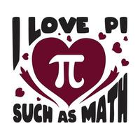 Pi und Mathematik Design vektor