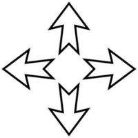 tecknad serie navigering pilar sidor upp ner, översikt pilar rätt vänster vektor