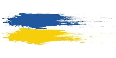 Hand gezeichnet Bürste ua Schlaganfall Flagge Ukraine, Flagge Ukraine Bürste Schlaganfall Grunge Stil vektor