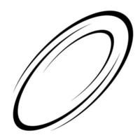 Oval Logo Form, Rahmen Etikette Design Abzeichen Fitness einfach Grafik vektor