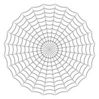 runda Spindel spindelnät enkel linjär stock illustration vektor