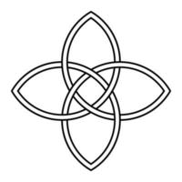 logotyp sammanflätade löv, vektor löv mall logotyp tatuering symbol tecken fertilitet och lantbruk