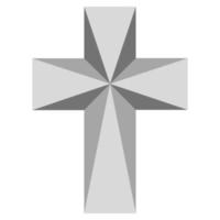 korsa 3d kristen religion ikon Jesus kyrka, Gud korsa dyrkan vektor