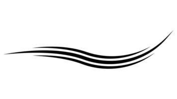 swish Swash Band, Muster Symbol abstrakt Design, Jahrgang Hand Straße vektor