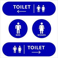 Toilette Zeichen Design. Vektor Illustration.