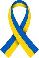 Band Flagge von Ukraine ua vektor