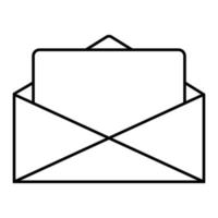 Attrappe, Lehrmodell, Simulation Mail Karte, Brief Post- Notiz, Email öffnen leer Botschaft vektor