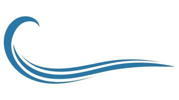 Vinka logotyp hav, ikon vindsurfing blå vind, företag vatten strand vektor