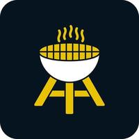 Grill-Vektor-Icon-Design vektor