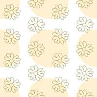 Single kontinuierlich Linie Zeichnung Blumen- Muster Sommer- Blume auf Stelle. Sonnenblume im einer kontinuierlich Linie. minimalistisch linear skizzieren Sommer- Hintergrund. Vektor Illustration einer Linie Blume, einfach Blume.