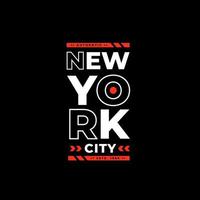 New York City typografi bokstäver design vektor