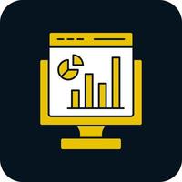 Web-Analytics-Vektor-Icon-Design vektor