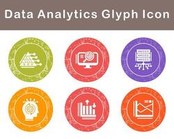 Daten Analytik Vektor Symbol einstellen