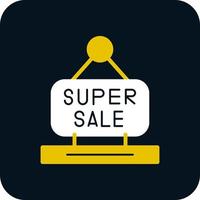 Super-Sale-Vektor-Icon-Design vektor