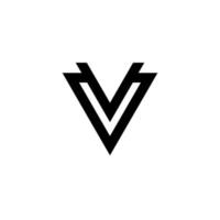 v abstrakt minimalistisk logotyp design vektor