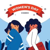 Frauentag 8. März Design vektor