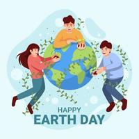 Happy Earth Day Konzept vektor