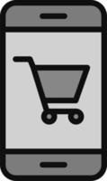 Online-Shopping-Vektor-Symbol vektor