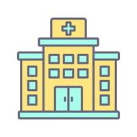 Krankenhaus einzigartig Vektor Symbol