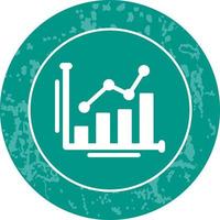 Bar Diagramm einzigartig Vektor Symbol