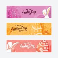 Happy Easter Day Banner vektor