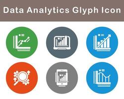 Daten Analytik Vektor Symbol einstellen