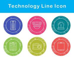 teknologi vektor ikon uppsättning