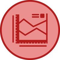 Spline-Diagramm-Vektorsymbol vektor