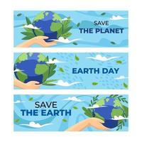 Banner für Tag der Erde vektor