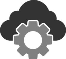 moln förvaltning vektor ikon