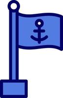 Meer Flagge Vektor Symbol