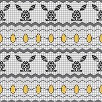 Ostern stilisiert ethnisch Ornament Eier und Kaninchen. Vektor Illustration.