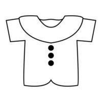 bebis kläder ikon illustration vektor