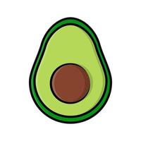 Avocado Obst Vektor Karikatur Kunst kostenlos Vektor