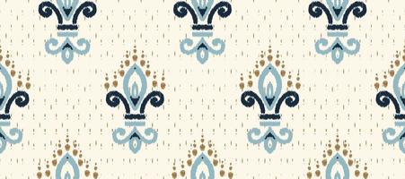 afrikansk ikat paisley broderi. batik textil- ikat mönster sömlös mönster digital vektor design för skriva ut saree kurti borneo tyg gräns ikkat dupatta