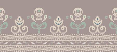 afrikansk ikat paisley broderi. batik textil- ikat triangel sömlös mönster digital vektor design för skriva ut saree kurti borneo tyg gräns borsta eleganta