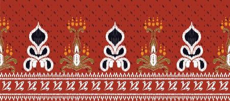 afrikansk ikat paisley broderi. batik textil- ikat mönster sömlös mönster digital vektor design för skriva ut saree kurti borneo tyg gräns ikkat dupatta